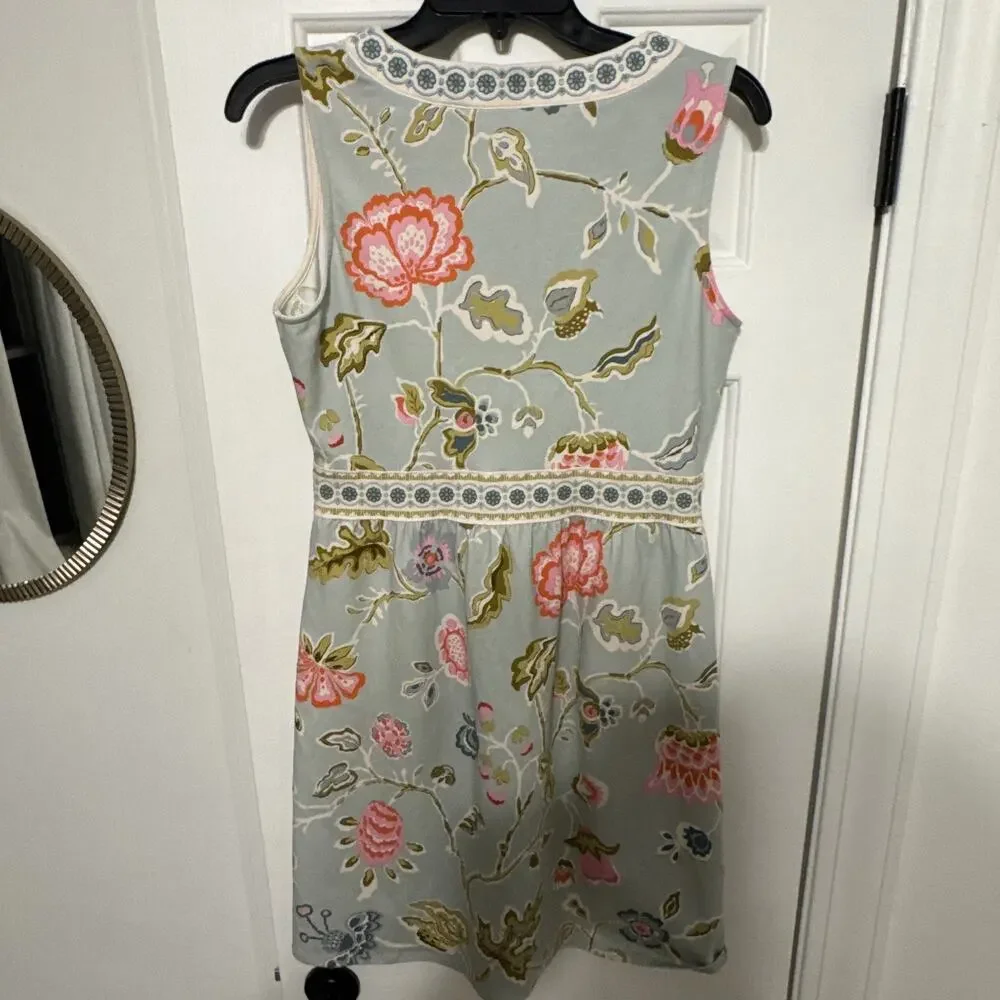 Spartina 449 Jane Jacobean Blue Lexie Jersey Dress Size Small MSRP $188 Stretch